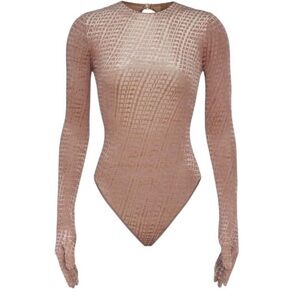 Skims Velvet Logo Glove Bodysuit - Never Worn